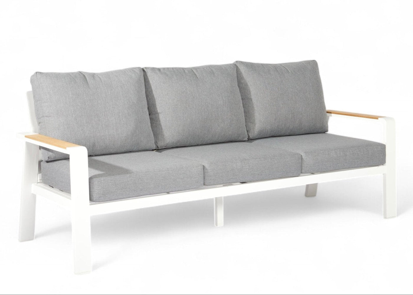 Conjunto de Sofá e Cadeira de Alumínio – Branco – SALTO LAND